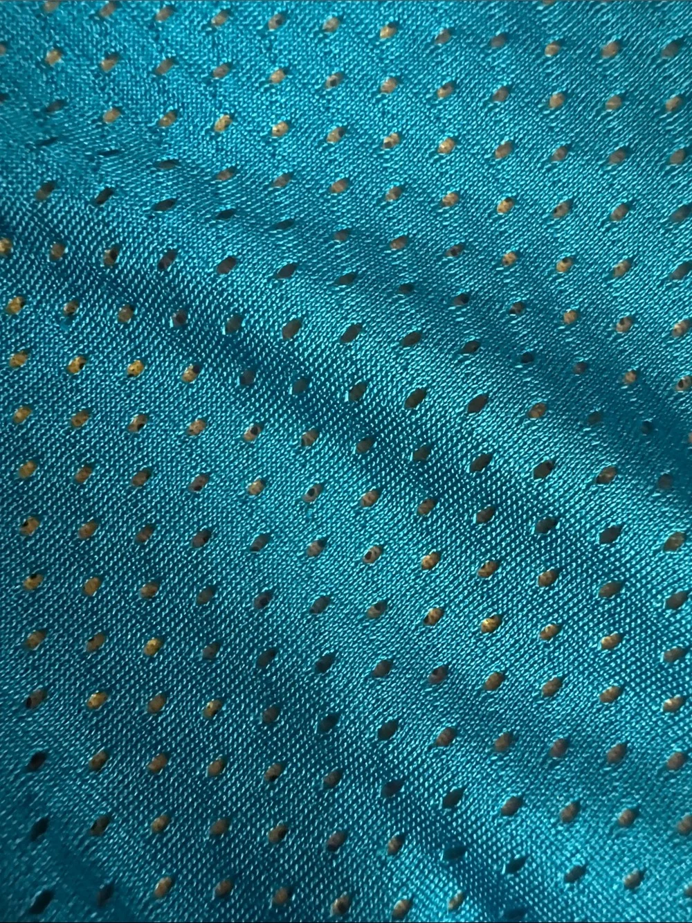 Nike Blue Mesh Athletic Shorts with Yellow Trim - Women Size Small Gym Fitness